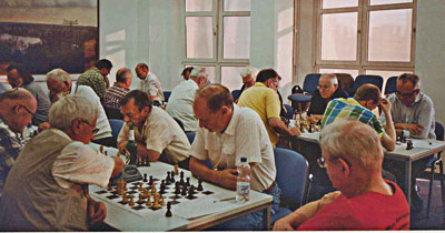 Blick in den Turniersaal